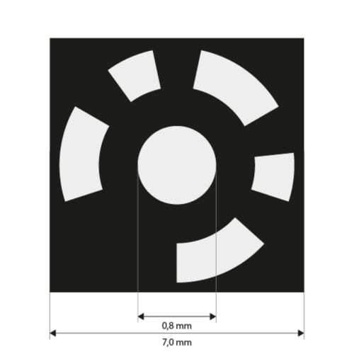 Punkty referencyjne 0,8 mm, białe, kodowane 8-427, średnia przyczepność zdjęcie produktu